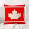 Canada Canadian Flag Ca Leaf Cushion Cover Summer Coolness Linen Fabric Double-Sided Printing Pillow Case Sofa Home Decor Gift