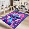 Stitch'S Magical Heart Carpet For Playroom Bedroom Living Room Sofa Home Decorkids Game Area Rug Nonslip Floor Mat