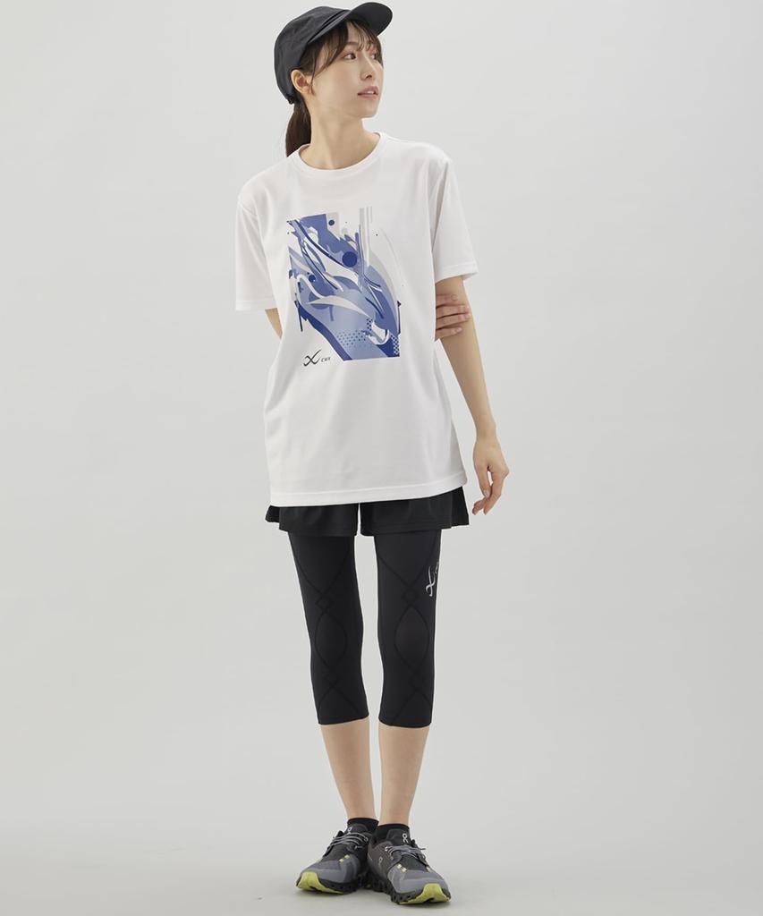 Спортивные шорты до бедра и колена Cool для бега и BL CW-X/Wacoal Женские тайтсы, полудлинные, длиной 3/4, поддержка, тип, ходьба, HXY767,