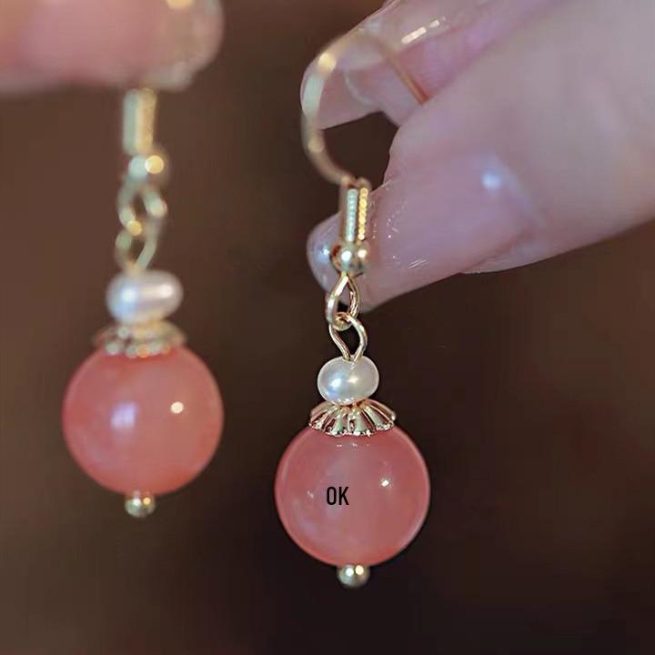 Ретро китайские клипсы в стиле Ханьфу из нефрита Хэтянь - Уникальный нишевый дизайн, не требующий пирсинга