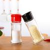 Spice Jar with Lid Clear Detachable Reusable Refillable Multi-functional 4 Colors Small Pour Holes Seasoning Container Kitchen Accessories