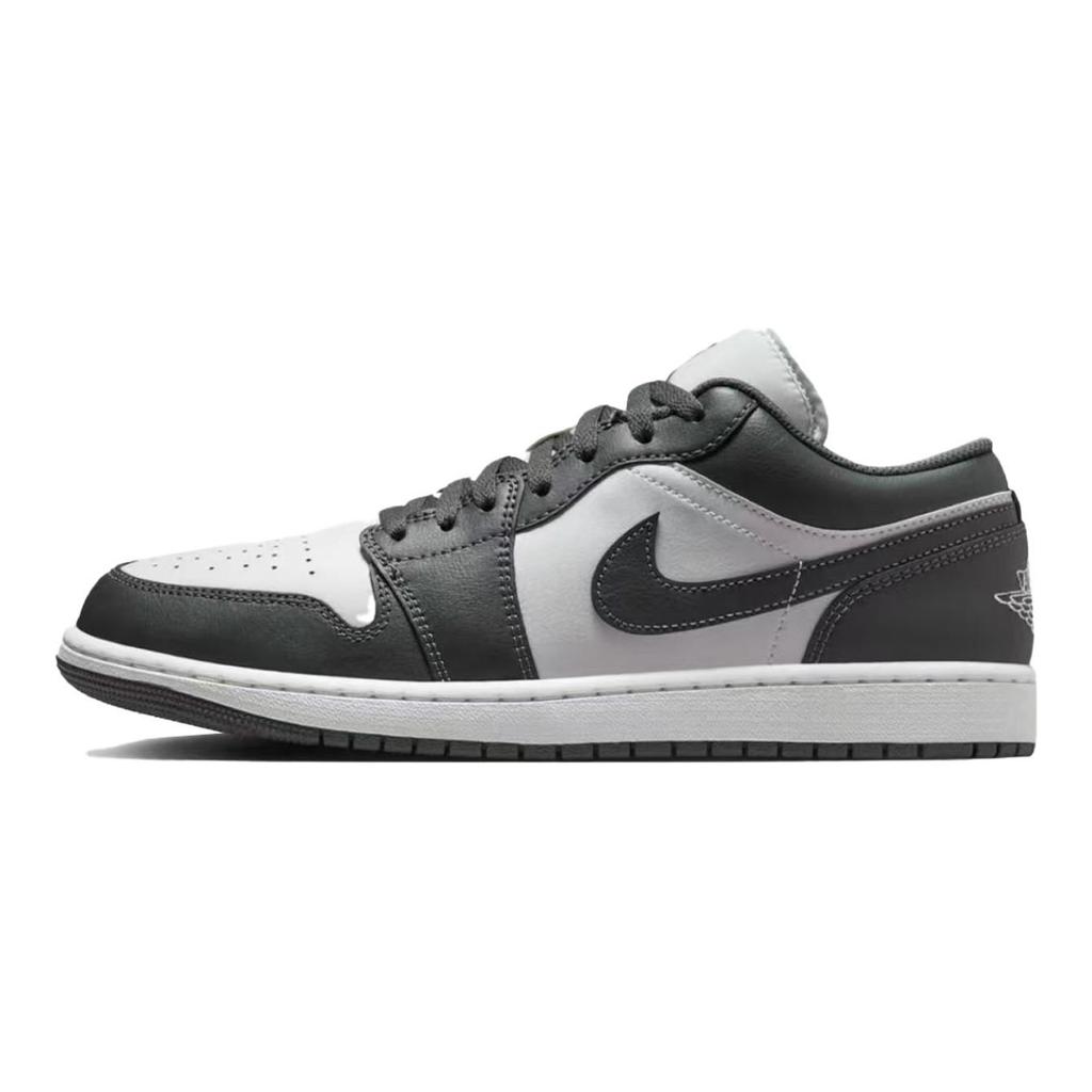 Jordan Air Jordan 1 Da Sima Abrasion Resistant Abrasion Resistant Low top Vintage Basketball Shoes Unisex Black White 553558-044(TeamA-)