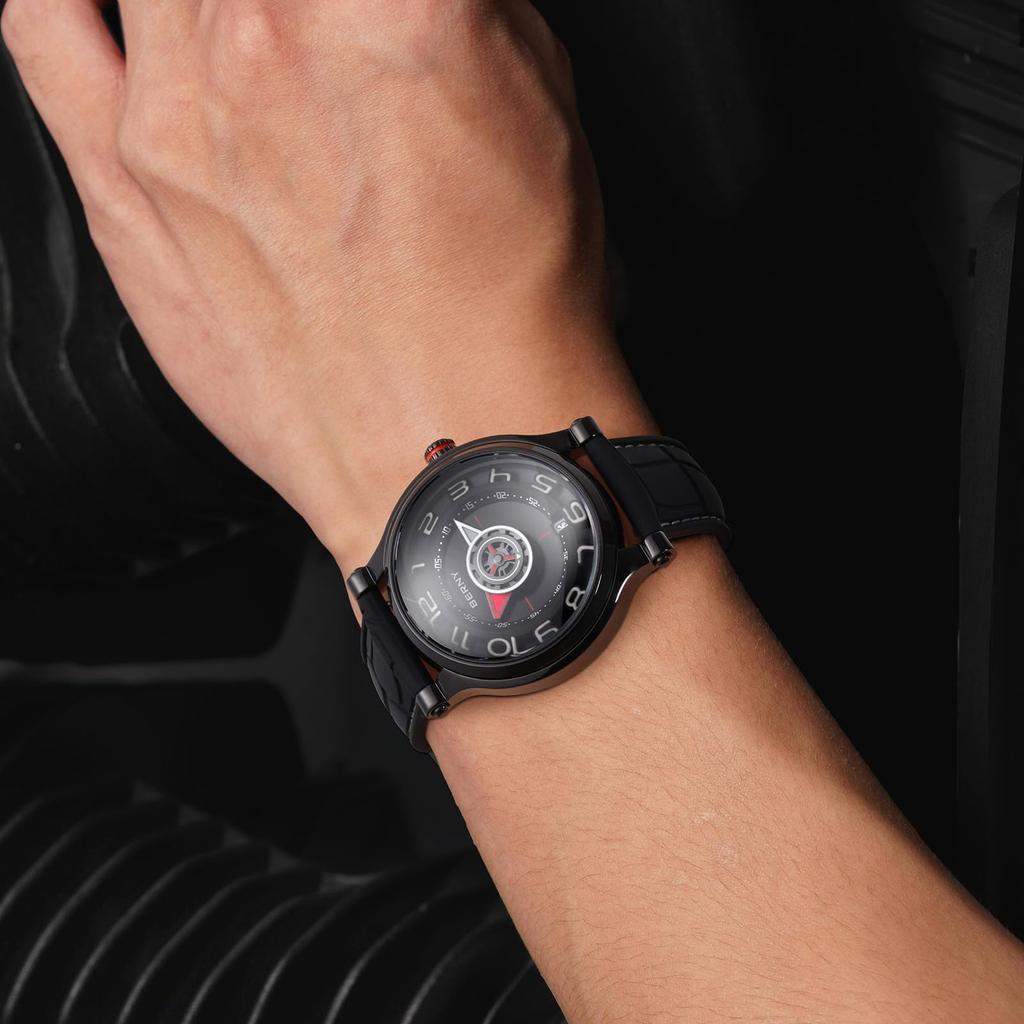 BERNY Watch Mechanical Watch Watch Автоматические и ручные часы Miyota 8215 Многофункциональный календарь Светящиеся стрелки Выставочная задняя крышка 5ATM