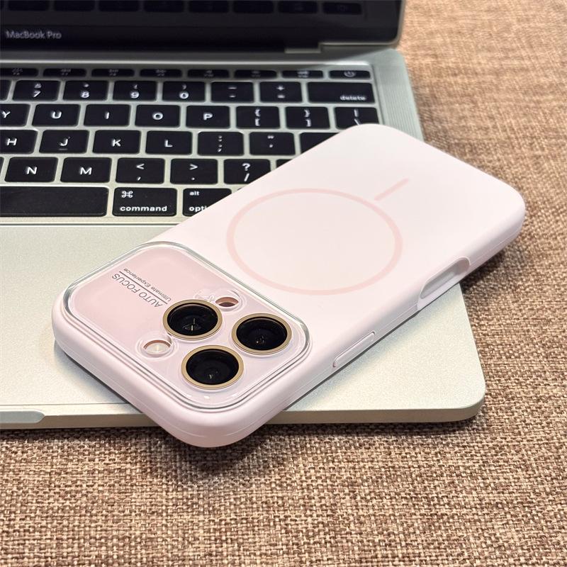 Стандартный продукт, совместимый с чехлом для Apple iPhone 17 Air Phone Case 13/14/15/16, Большое окно, iPhone 15 Pro, Жидкое магнитное закрытие