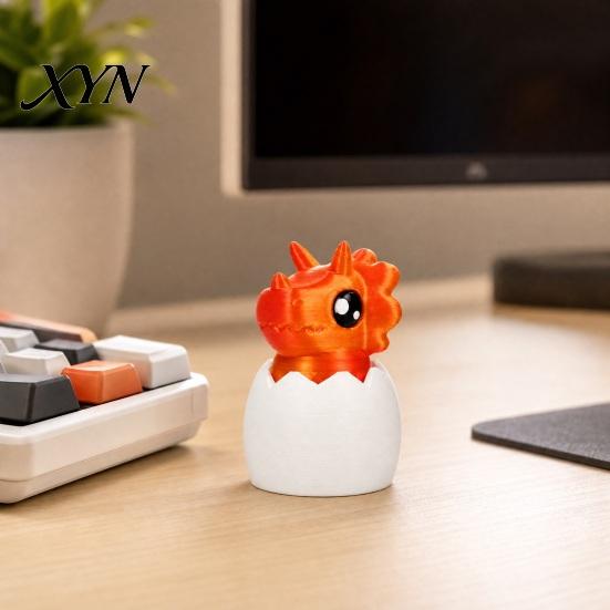 Dinosaur Egg Stress Reliever Fidget Clicker, 3D Printed Cute Keyboard Clicker Toy Toy, Relief for Office Desk Students Kids