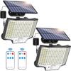 160/128 LED Outdoor Solar Street Lamp with 3 Modes Wall Lamps Waterproof PIR Motion Sensor Garden Park Decoration Light