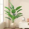 1pc Large Tropical Palm Tree Artificial Plants Fake Banana Plants Leaves Real Touch Plastic Monstera For Home Garden Party Decor