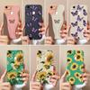 For Oppo F11 F17 F9 F21 F5 F15 F7 F19 Pro Bumper Cases Beautiful Sunflower Butterfly Pattern Soft Smooth Liquid Silicone Anti Slip Shell For Oppo Capa