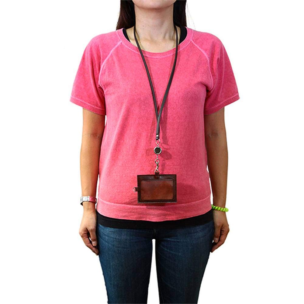 AGILITY affa "Reel ID Holder" with reel, leather ID card case, genuine cowhide leather