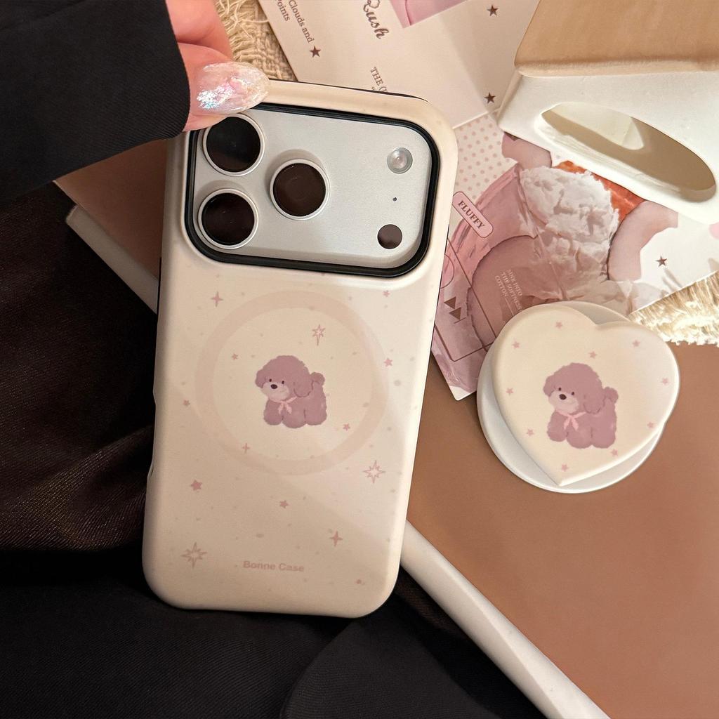 Милый Чехол для Телефона с Щенком для iPhone 16, iPhone 17 и iPhone 17 Pro Max