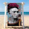Печать F-Frida-S Арт Полотенце Сушка Полотенце для Ванны Применимо для Легкого Плавания Кемпинга Йоги Пляжа На Открытом Воздухе