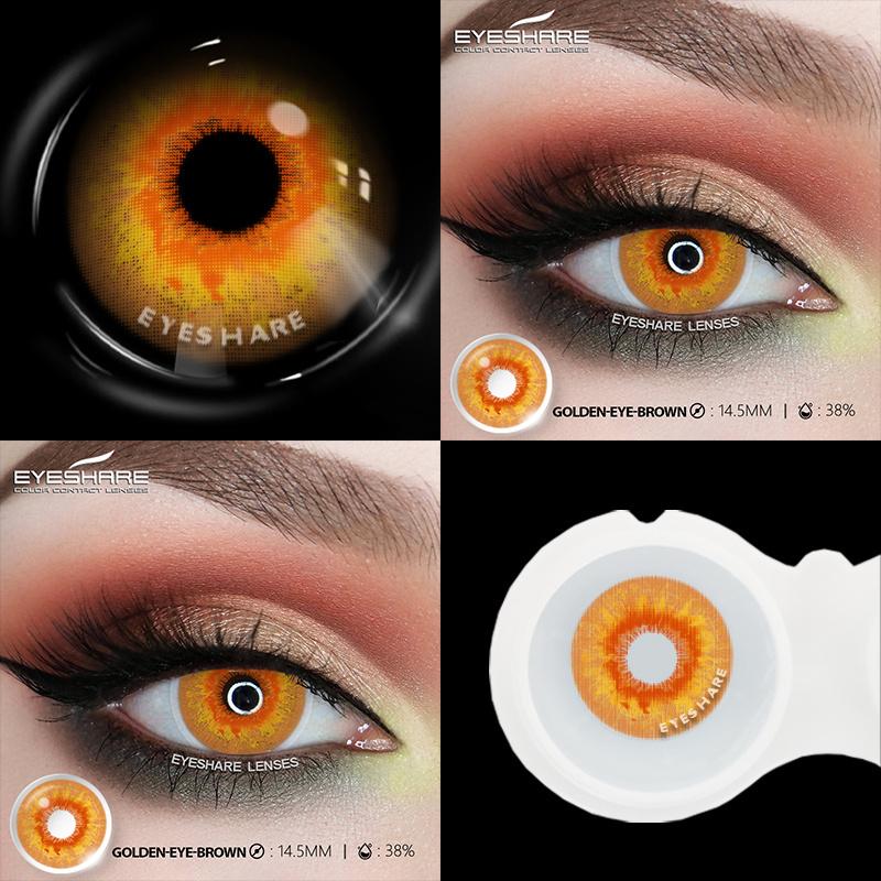 1 Pair Anime Colored Lens for Eyes Cosplay Purple Lenses Colorful Pupils Blue Eye Lens Red Lenses Yearly Yellow Lenses