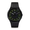 Swatch Brushed Green Коллекция января Черные часы, SS07B108,