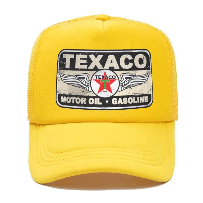 Punk Unisex Vintage Texaco Sign Trucker Hat Adult Adjustable Baseball Cap for Unisex Women 2023 Summer Hip Hop Snapback Caps