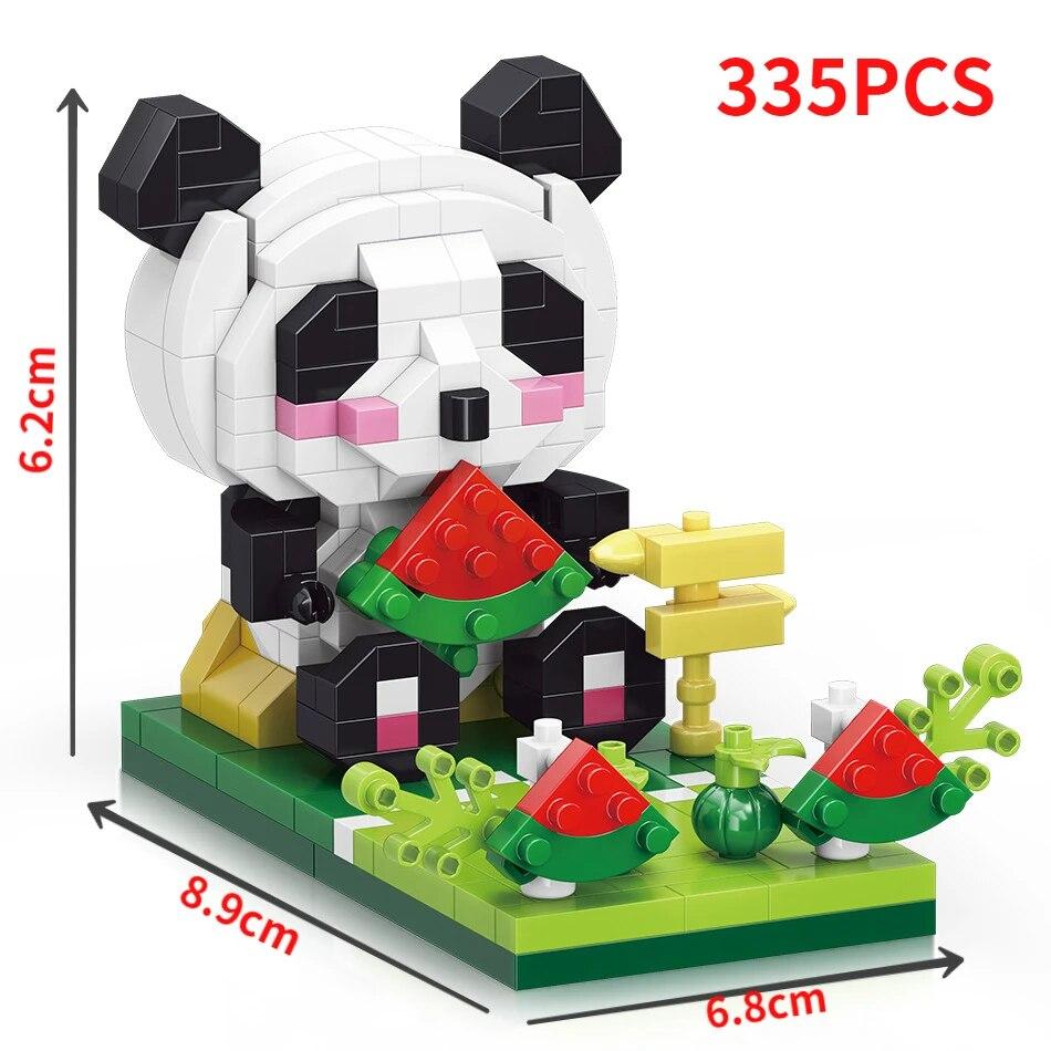 Panda Bracket Building Blocks Toys for Boys Girls Diamond Bricks Creative Construction Blocks Toys