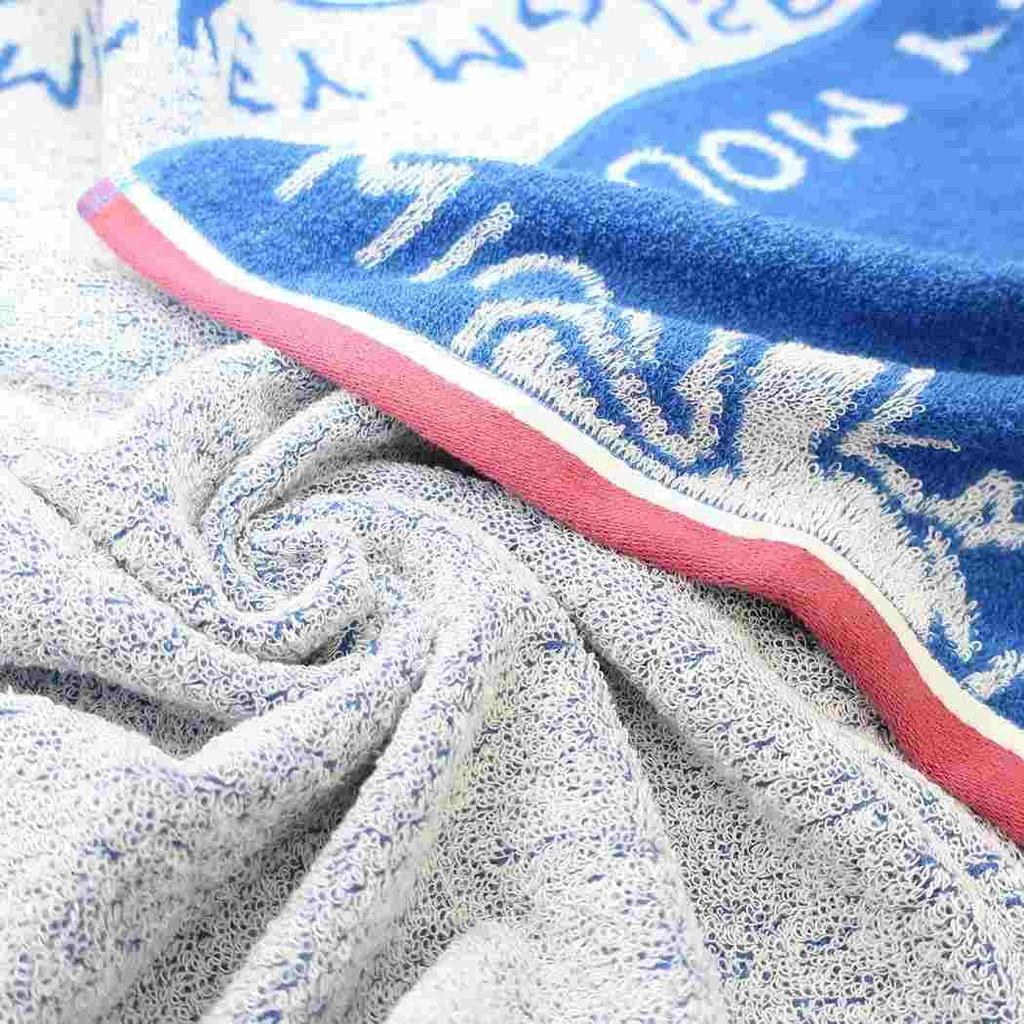 Полотенце для ванной Hayashi Disney Mickey Mouse Junior Набор полотенец для ванной с 2 узорами и логотипом в рамке, синее, прозрачное, HON & (Жаккард красный)