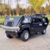 New 1/18 Hummer H2 Highway 61 SUV Alloy Car Model Die-cast Metal Toy Large Off-road Vehicle Car Model Simulation Sound and Light Boys Gift