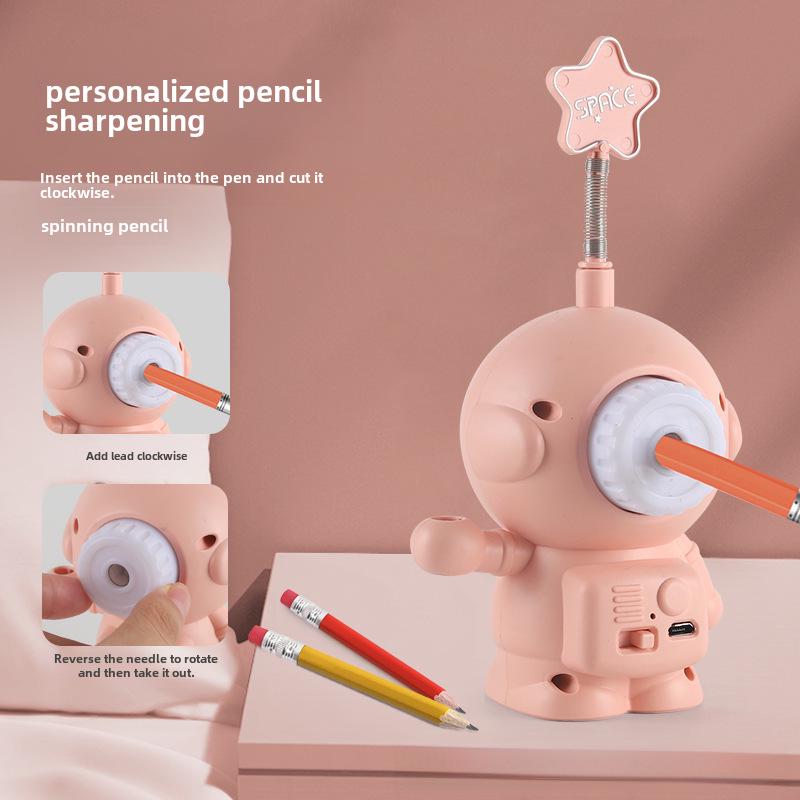 Светодиодная настольная лампа «Астронавт»: Ночник с зарядкой от USB, безопасный для глаз, для использования у кровати или в общежитии.