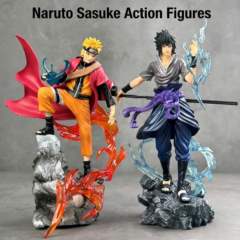 Naruto Animation Ten Years Hundred Ninja Naruto Sasuke Doll Animation Peripheral Scene Table Model Ornament Gift Wholesale