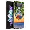 Милый арт красивый инди ярко-розовый Чехол для телефона Samsung Galaxy Z Flip3 Flip4 Flip5 ПК-оболочка для Z Flip 3 4 5 Жесткая складная крышка