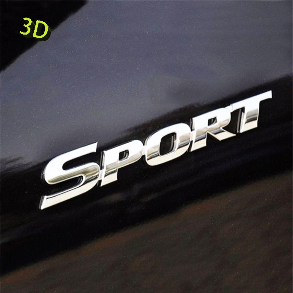 Модные наклейки на багажник, крыло, эмблема, значок, автомобильные наклейки 3D ABS SPORT в металлическом стиле