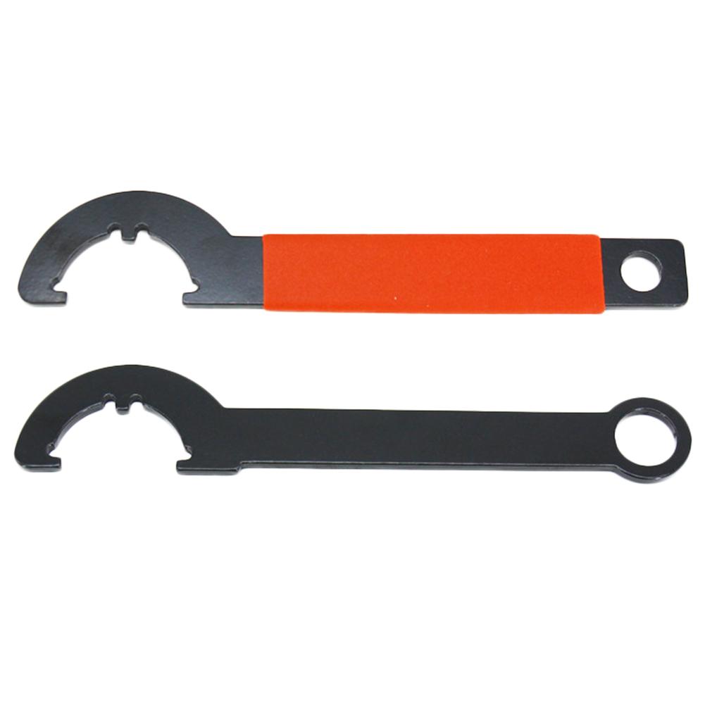 Survival Nut Wrench Adjustable C-shape Wrench Locknut and Reinstall High-carbon Steel Accessories for Bicycles Pipelines