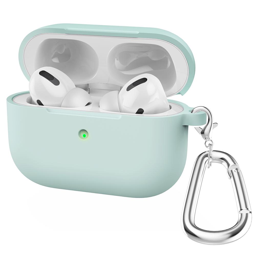 Silicone Earphone Case For Airpods Pro Case Cover Headphone Accessories Protective Box for Apple Airpod Pro 1 Case Bag With Hook