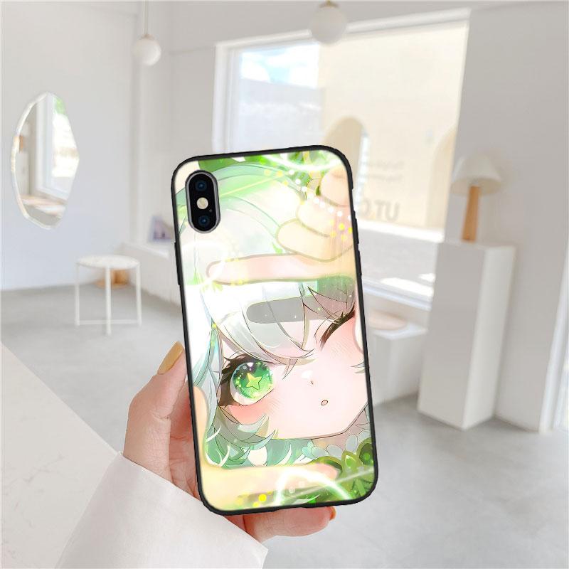 LO48 Genshin Impact Фурина Этер Мягкий силиконовый чехол для телефона для iPhone 16 15 14 13 12 Pro Max Plus Mini