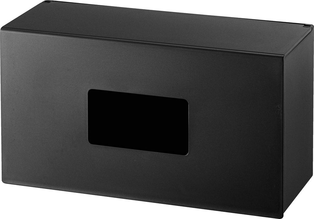 Магнитный держатель для коробок Yamazaki Jitsugyo 5067, открывающийся из башни, большой ящик, легко заменяемая передняя часть, L, черный, прибл.. Ш25,5XГ10,5XВ14 см, Башня,