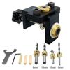 Doweling Jig Pocket Hole Jig Kit Wood Vertical Drilling Detachable Locator for Furniture Connecting
