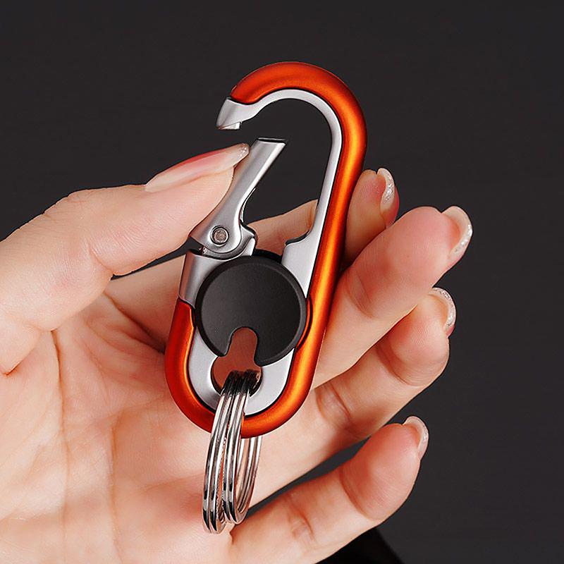 Car Keychain Creative Key Holder Men  Camping Climbing Metal Key Ring