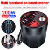200W Car Power Inverter 12V/24V To 220V Converter Led Display Multi-function Charger Socket Fast Charging Car Accessories
