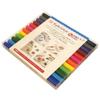 Kuretake Fabric Fabric ZIG Fabric 12 Water-based Pen, Writing, Color, Colors, TC-4000A/12V