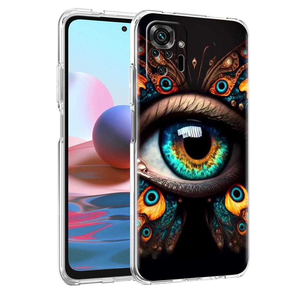 Pyramid Illuminati eye Transparent Phone Case for Redmi 13C 12C 10C Note 13 12 11 11T K40 Gaming Plus Pro 4G 5G Soft Cover Shell