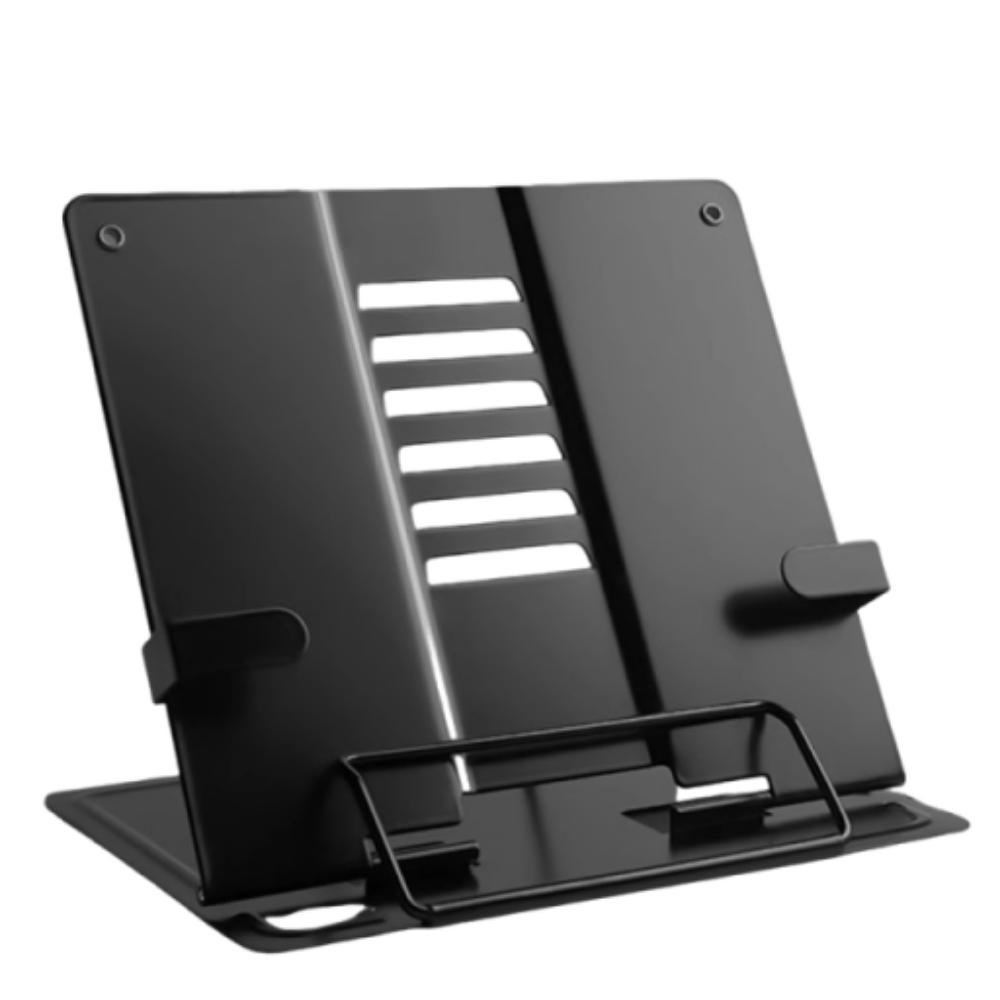 6 Adjustable Positions Desk Book Holder Heavy Duty Metal Document Holder Cooking Recipes