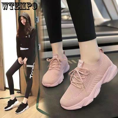 Женская сетчатая обувь, весенне-летняя спортивная дышащая обувь, корейская универсальная мягкая подошва, студенческая повседневная обувь для бега