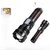 Rechargeable Long-Range LED Flashlight with Side Light and Zoom