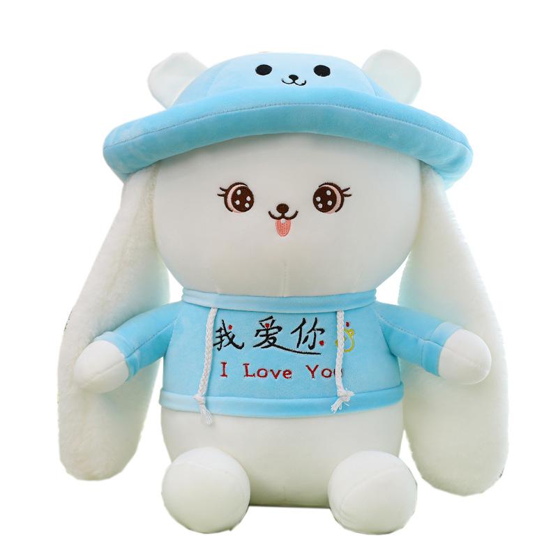 Креативная пара плюшевых игрушек-кроликов с обвислыми ушами, чтобы подарить девушке на День святого Валентина, трогательный подарок в виде кролика-подушки, кукла для призового автомата