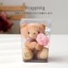 [Petit Luu] Choose Your Initial Plush Toy Gift Set, Initial tete Chocolat Flower Gift D
