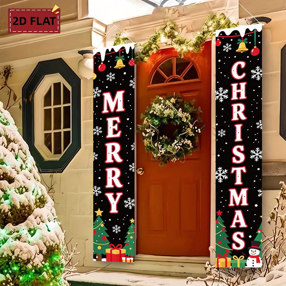 Door Couplet Banner New Year Party Supplies 2pcs Porch Decor