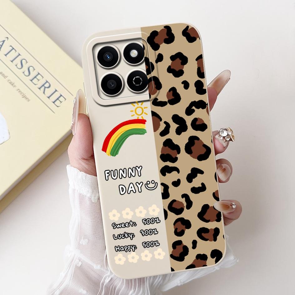 For Honor X7c 4G Case ALT-LX2 Shockproof Cover Sweet Girls Love Heart Soft Liquid Silicone Phone Cases For Honor 200 Smart Coque