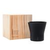 Wired Beans Eternal Rocks In a Japanese Cedar Box Glass, 270ml, (Black Matte)