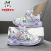 Bobodou 2026 Кожаные беговые кроссовки для девочек - Осенняя спортивная обувь для малышей