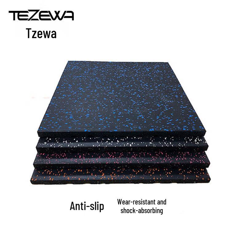 Yimai 15-мм амортизирующие резиновые плитки для спортзала (10-Pack)