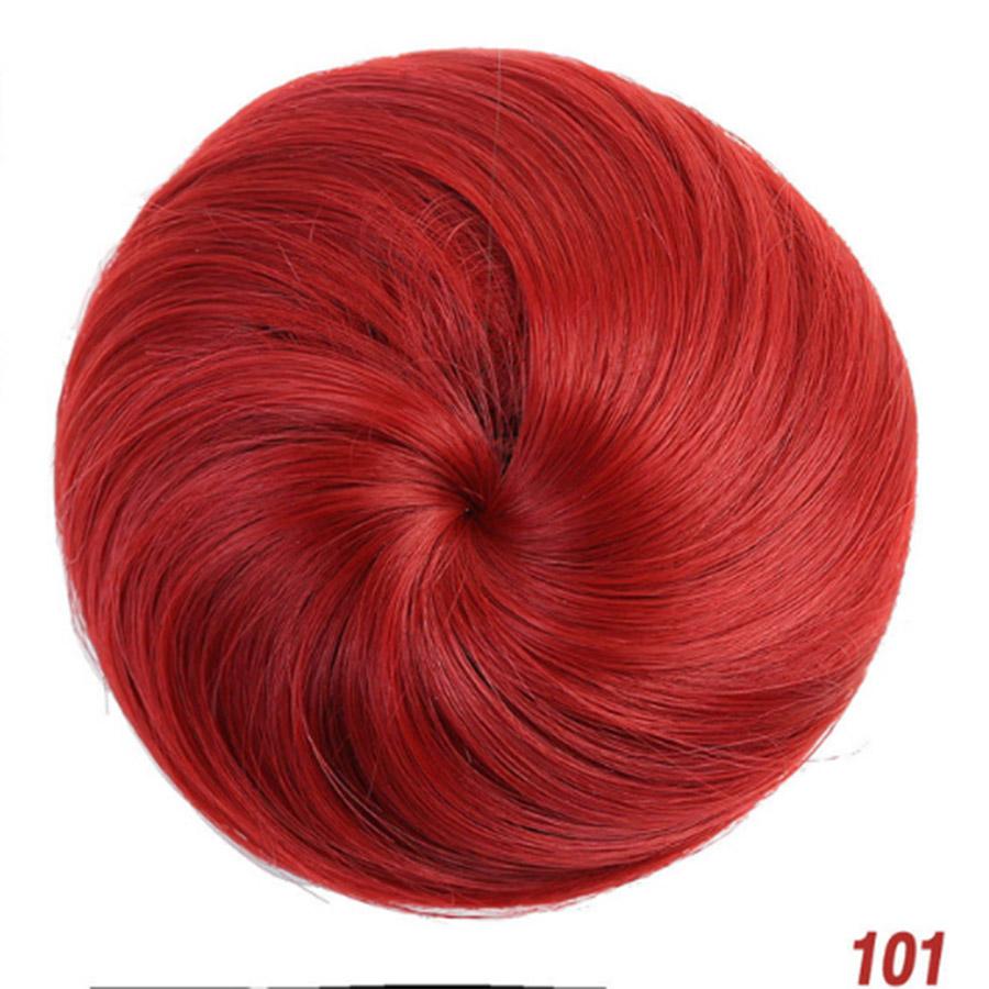 Синтетическая булочка для волос Резинка для волос Шиньон Резинка из заколок для волос Высокотемпературное волокно Шиньон Конский хвост Головной убор