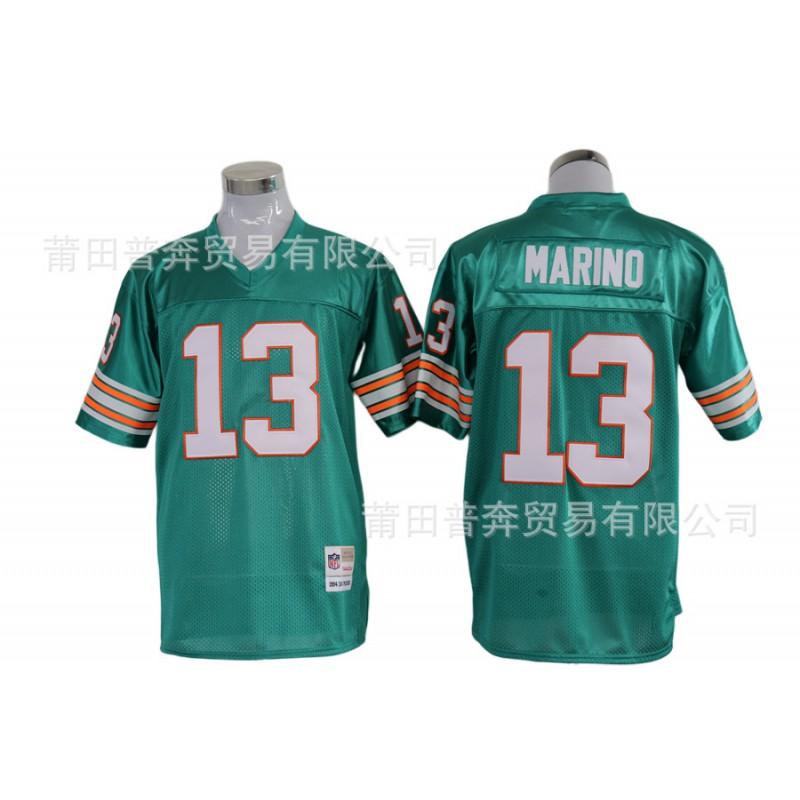 Vintage Miami Dolphins NFL Jersey Mens American Football Shirt Retro Sports Uniform