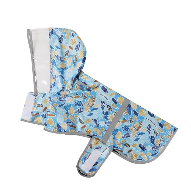 Dog Waterproof Raincoat Ponchos Coat 6 Size to Choose Adjustable Pet Rain Coat Rainwear Walks and Outings