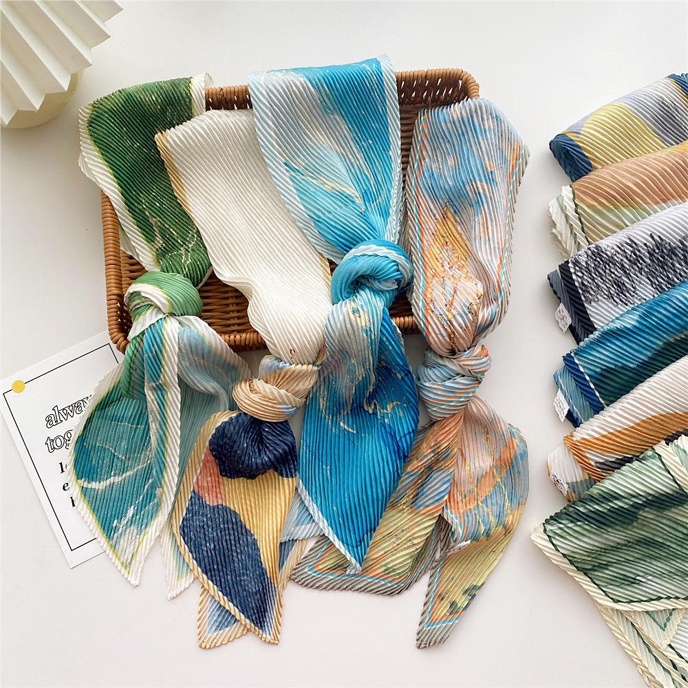 New Scarves Silk Scarves Women'S Spring And Autumn Season Long Decorative Professional Scarves Summer Thin Styles Paired With Shirts Stylish