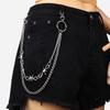 Punk Steet Keychains Chain Women Men Moon Star Rivets Skull Accessories Choice Rock Goth Pants Waist Belt Chain On Jeans Jewerly