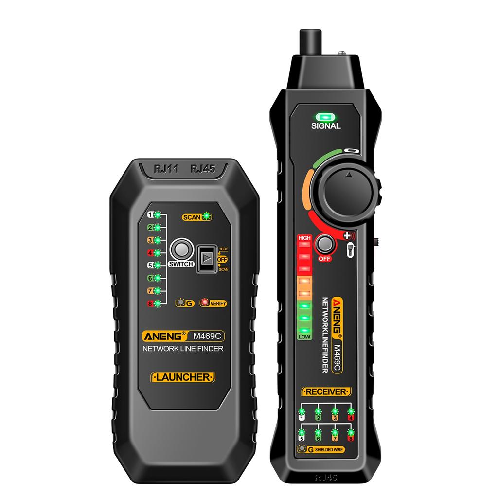 ANENG M469C Многофункциональный сетевой кабельный искатель RJ45 RJ11 LAN тестер кабеля сетевой инструмент провод